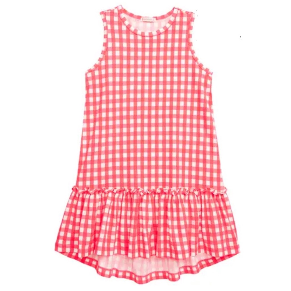 Crewcuts Drop Waist Gingham Dress, NWT